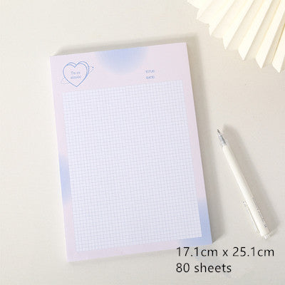 Kawaii Grid Memo Paper Note Pads