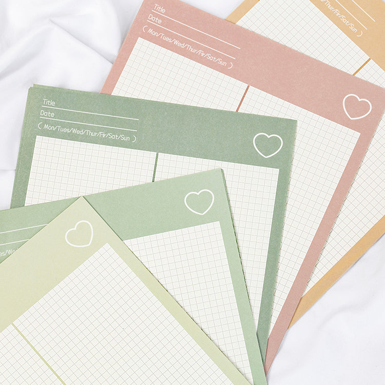 Kawaii Grid Note Paper