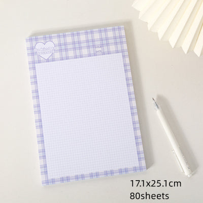 Kawaii Grid Memo Paper Note Pads