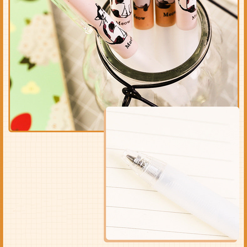 Kawaii Cat Gel Pen Set