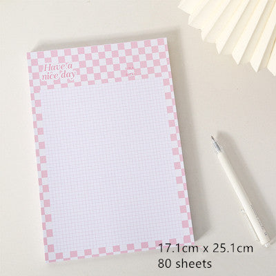 Kawaii Grid Memo Paper Note Pads