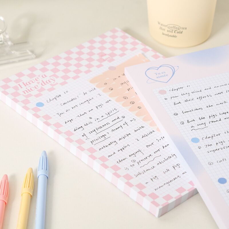Kawaii Grid Memo Paper Note Pads